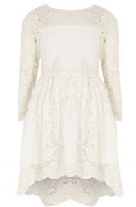 I love lace - witte kanten bruidsmeisjesjurk river island2