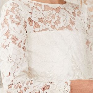 I love lace - witte kanten bruidsmeisjesjurk river island3