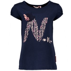 Kinderkleding Nono T-shirt donkerblauw korte mouw