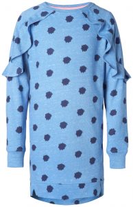 Kinderkleding jurk ottowa blauw print