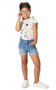 Tropical prints kinderkleding zomer 2018 shorts en shirt