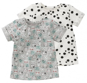 babykleding hema shirtjes patroon dierenprint