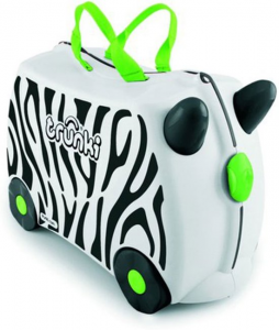 Trunki de ride-on zebra kinderkoffer - sara drie jaar - cadeaus