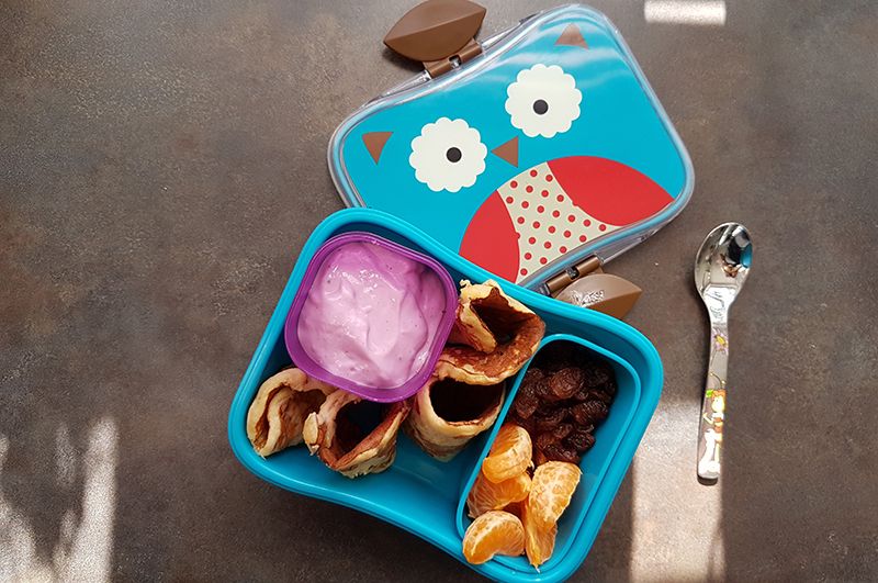 Voor het eerst naar school lunchtrommel